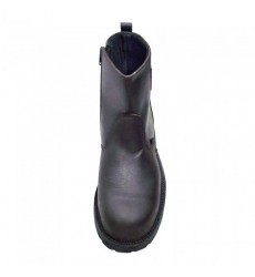 BLACK HAMMER Safety Shoe -Mid Cut, Slip On & Zip
