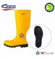 Goco M986 Rubber Safety Boot with Steel Toe Steel Plate