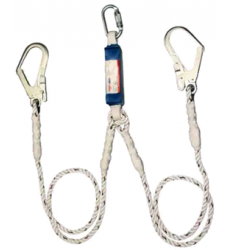 3M Protecta First Twin Leg Shock Absorbing Rope Lanyard 