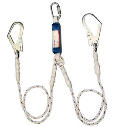 3M Protecta First Twin Leg Shock Absorbing Rope Lanyard 