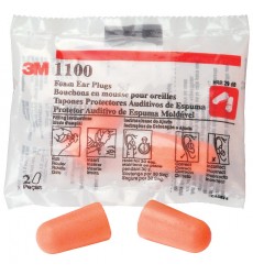 3M 1100 Disposable Earplug -Uncorded