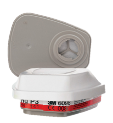 3M 6096 A1E1HGP3 Organic Vapor/Acid Gas/Mercury Cartridge with P3 Particulate Filter