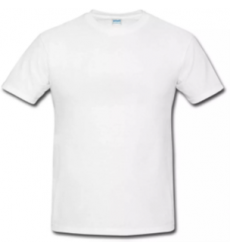 White Round Neck T-Shirt 10