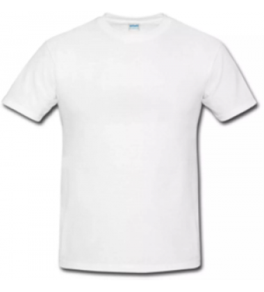 White Round Neck T-Shirt 10